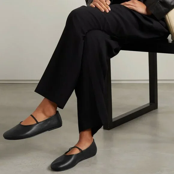 THE ROW Elastic leather ballet flats Sz 36 - Picture 2 of 7